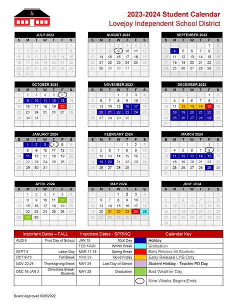 Lisd Academic Calendar